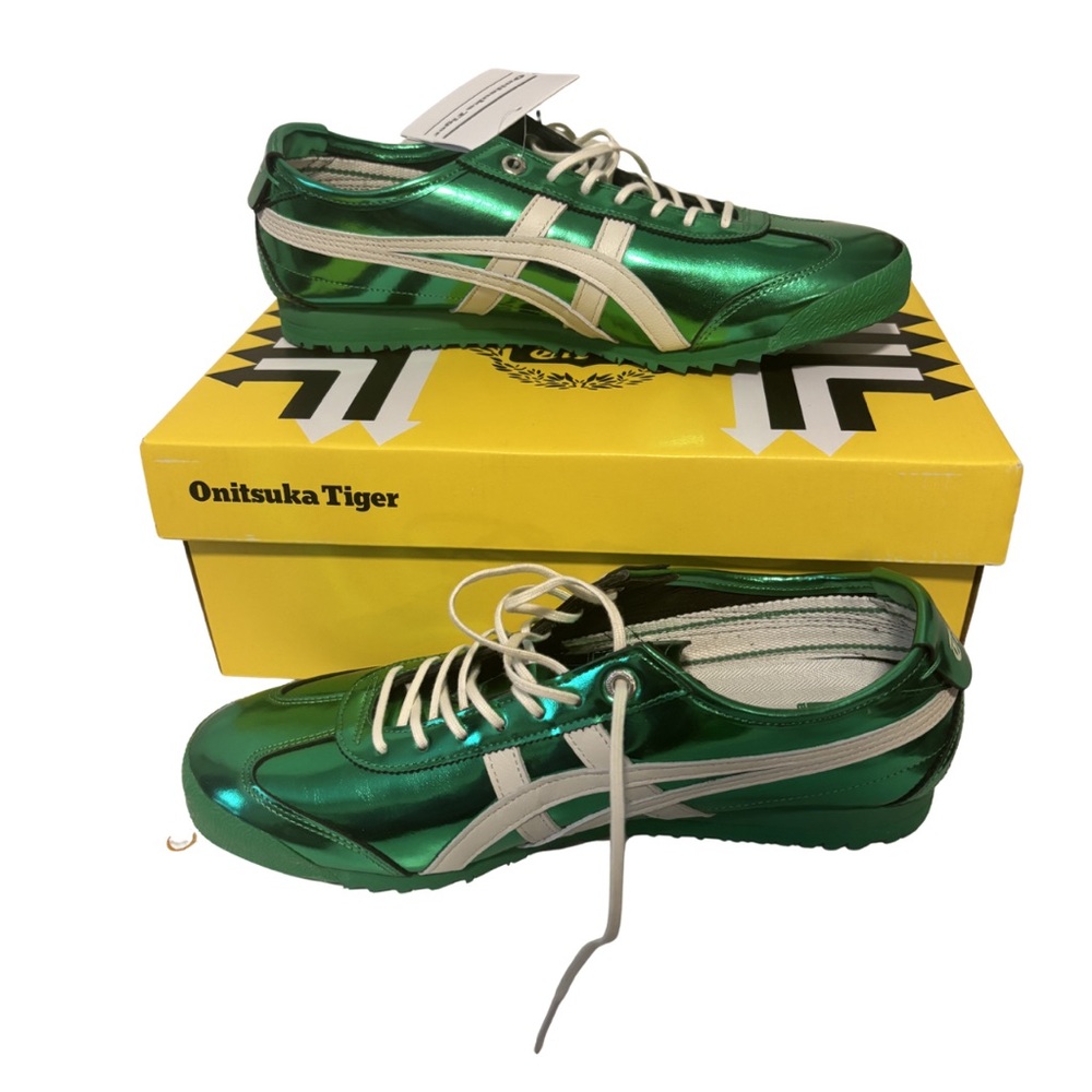 SOLD - NWT| Onitsuka Tiger by Asics Metallic Green Mexico 66 Sneaker | Size 9
